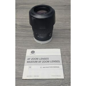 VTG 1993 Minolta AF 70-210 Zoom Lens 1.1m/3.6ft Macro Black w/Instruction Manual